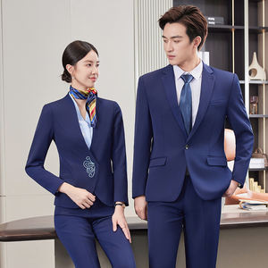 Conjunto de <span class=keywords><strong>traje</strong></span> de gerente profesional para mujer, <span class=keywords><strong>chaqueta</strong></span> roja y mono para primavera Otoño, nuevo vestido ejecutivo para habitación de invitados para hombres - Product Image 6