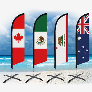 <span class=keywords><strong>Arizona</strong></span> için Ulusal Kurumsal Tarz Polyester Swooper Plaj Bayrağı Özel Baskılı Promosyon XZBN Markası - Product Image 2