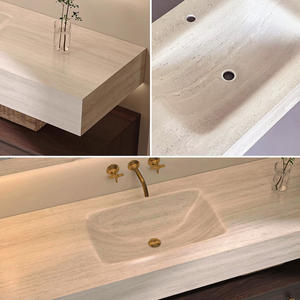 Lavabo de comptoir en céramique de 15 mm d'épaisseur au design moderne avec glaçure autonettoyante anti-salissure, installation personnalisable - Product Image 3