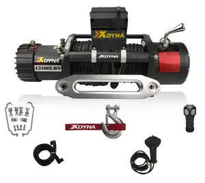 Xdyna 12V electric Winch-13000 lb Waterproof IP67 Electric Winch with Wireless and wired Remote
