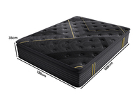 Matelas hybride de luxe en mousse haute densité pour hôtel Euro orthopédique avec ressort ensaché de haute qualité, design moderne, caractéristique compressée