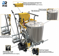 Machine de marquage routier thermoplastique à moteur électrique haute efficacité, alimentée par batterie, pour autoroute et parking