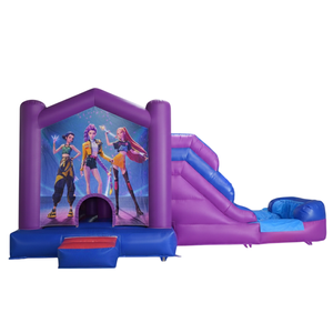 Nuevo Diseño K-POP Castillo Inflable con Tobogán para Niñas, Castillo Inflable para Fiestas Infantiles en <span class=keywords><strong>Alquiler</strong></span> - Product Image 4