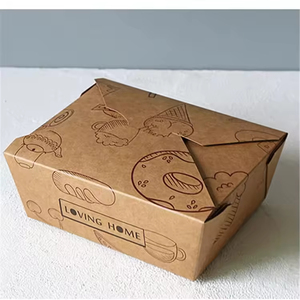 Boîte à emporter pour sushis en papier kraft de qualité alimentaire, toutes tailles, faible MOQ, impression de <span class=keywords><strong>logo</strong></span> personnalisée, meilleur prix, auto-érectible, avec lamination mate, pour restauration rapide - Product Image 3