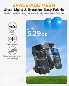 Chaleco de Hidratación Reflectante Impermeable de Neopreno Personalizado para Mujer, Botella de Agua de 500 ml para Senderismo, Ciclismo, Maratón, Correr, Soporte para Teléfono - Product Image 3