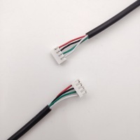 Harness Kabel Internal Multi-Warna Kustom dengan Konektor Pengunci Plastik Putih Dua Ujung dan Selang Pelindung Luar Hitam