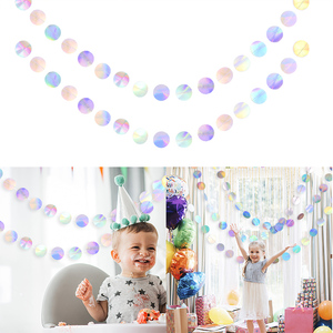 Striscione in Carta Stampata UV <span class=keywords><strong>con</strong></span> Stelle Argentate Laser 4M per Matrimoni, Primo Compleanno Bambini, Feste a Tema Sirena, Ritorno a Scuola, Feste di Laurea - Product Image 2