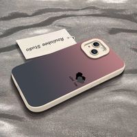 Coque de téléphone portable en TPU dégradé avec protection d'appareil photo, antichoc, pour iPhone 17 Pro Max/15 Plus/13 Mini 14/12