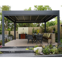 Pergola Bioclimatique Extérieure Moderne en Alliage d'Aluminium, Facilement Assemblée, Étanche pour Jardin et Cour, Plusieurs Dimensions (3x3, 3x4, 4x4, 6x4 m), OEM