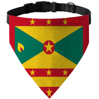 Bandana-collier personnalisé drapeau des Bahamas pour animaux de compagnie, plusieurs tailles, en polyester, avec boucle facile à porter pour les promenades quotidiennes des animaux.