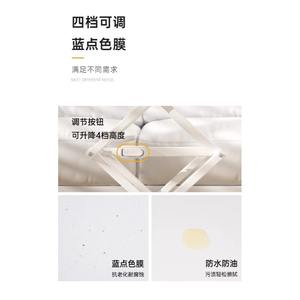 Table pliante Lida, taille standard, surface en plastique, bureau pliable pour ordinateur, utilisation à domicile ou au bureau - Product Image 2