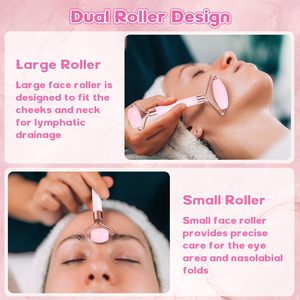 เครื่องนวดหน้าคริสตัลธรรมชาติขายส่ง พร้อมโลโก้สั่งทำ หินกัวซาโรสควอตซ์ และกล่องใส่  ชุดอุปกรณ์นวดกัวซาแบบกำหนดเอง - Product Image 4
