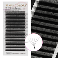 Extensions de Cils Cachemire Vison Haute Qualité Pose Facile Volume Russe Cils Noir Mat Effet Velours Cils Individuels