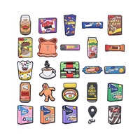Breloques de chaussures en PVC en gros, thème snacks arabes du Moyen-Orient, accessoires de décoration pour chaussures, adaptées aux cadeaux pour enfants