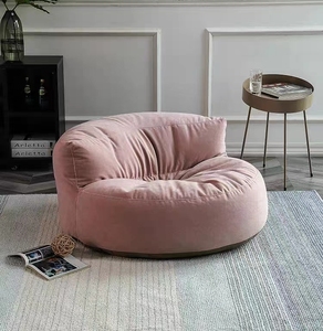 Influencer Indoor Home Nook Pink Large EPS Velvet Lazy Floor Sofa Lounge <strong>Bean</strong> <strong>Bag</strong> - Product Image 1
