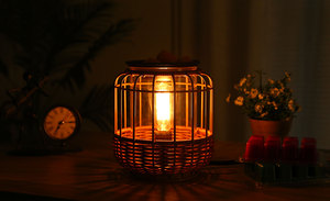 Rattan <strong>Wax</strong> burner Electric Lamp Luxury <strong>Wax</strong> <strong>Melt</strong> Burners <strong>Uk</strong> Plug <strong>Wax</strong> <strong>Melt</strong> burner Scented Candle Home Decor Accessories air Purify - Product Image 3