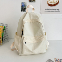 Sac à dos cartable léger multi-poches avec logo de marque personnalisé pour étudiants cartable sac à dos universitaire décontracté en nylon