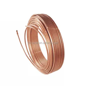 ASTM B280 liền mạch tinh khiết Đồng Ống cuộn trong CuộN Brass Ống c12200/c11000 cuộn dây đồng ống đồng