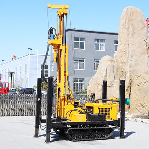 Hengwang Hydraulic Crawler Drilling Rig 600m 500m 400m 300m 150m 100m 200m Borehole <b>Water</b> Drilling Machine Rock Drill - Product Image 1