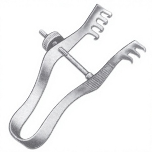 Rétracteur Finsen 3x4 dents, aiguisé, instrument de chirurgie gynécologique manuel, certifié CE Classe I - Product Image 3