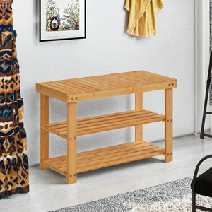 Multi-layer Convertible Bamboo <b>Shoe</b> Storage Cabinet with Modern Design for Home Use - Product Image 1