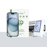 Película de vidrio flexible 9H cortada por Plotter Material de hoja antiexplosión para máquina de corte para I-phone 17 Pro Max