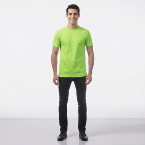T-shirt décontracté d'été de haute qualité 100% coton et polyester Nouvelle arrivée Design simple et uni à vendre - Product Image 1
