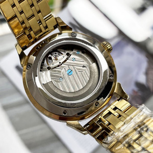 Luxury Men <b>Automatic</b> Timepiece Moonphase Guilloche Face Stainless Bracelet OEM ODM Bulk Manufacturing - Product Image 6