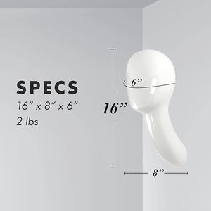 Tête de <span class=keywords><strong>Mannequin</strong></span> <span class=keywords><strong>Buste</strong></span> Mural en Fibre de Verre pour Perruques et Accessoires de Beauté, Couleur Tendance Personnalisée - Product Image 3