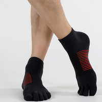 Chaussettes de sport à cinq doigts en maille pour marathon, vente en gros OEM, chaussettes de performance, dropshipping, chaussettes à doigts personnalisées CoolMax