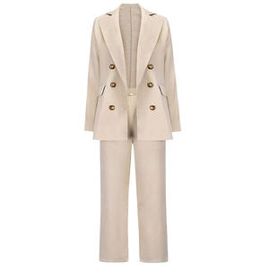 Di alta qualità elegante <span class=keywords><strong>donna</strong></span> europea e americana plaid tinta unita vestito manica lunga abito <span class=keywords><strong>donna</strong></span> d'affari - Product Image 3