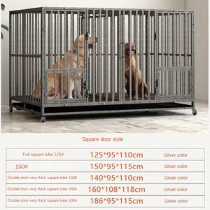 Katı desen ev evcil hayvan kafesi büyük ekstra büyük köpek kulübesi Golden Retriever Retriever için tam kare tüp köpek kafesi - Product Image 3