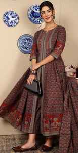 Kurta Tradicional de Diseñador para Mujer, Manga Larga, Cuello Redondo, Diseño de Moda, Precio al por Mayor - Product Image 2