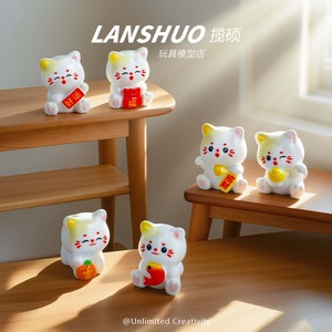 Lanshuo - Dije de Resina con Forma de Gatito en Miniatura 3D para Hacer Pulseras, Accesorio de Manualidades de Plástico - Product Image 4