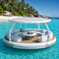 Plateforme flottante gonflable exclusive pour l'été, tapis aquatique rafraîchissant pour la plage, le lac et les loisirs aquatiques quotidiens
