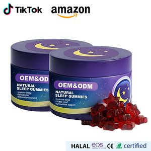 Yetişkinler İçin OEM Özel Etiketli L-Triptofan Melatonin Şekersiz 5-Htp Magnezyum Aşvaganda Jelibonları Uyku Jelibonları Melatonin Jelibonları - Product Image 1