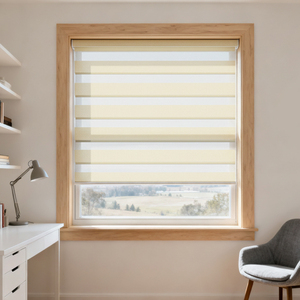 Stores occultants doubles zébrés sans fil intelligents de haute qualité pour maison, en 35 % polyester et 65 % PVC, pour une maison connectée - Product Image 1