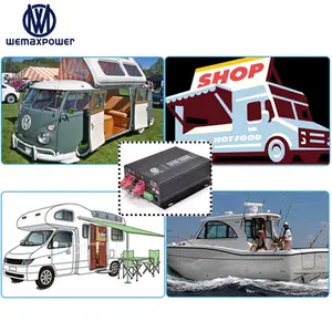 DC Solar To DC Dual Input APP Smart Control Camper Recreational Vehicles 12v To 12v 14.6v 16.8v Battery To Battery Charger