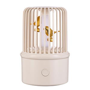 Diffusore di Aroma di luce notturna a gabbia per uccelli Mini diffusore di olio essenziale musica integrata per alleviare lo Stress umidificatore ad ultrasuoni - Product Image 5