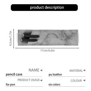 Kotak Pensil Karet Gelang Kulit PU Kustom, Tempat Pena Notebook Gesper Elastis Ramah Lingkungan Kantor Sekolah - Product Image 5