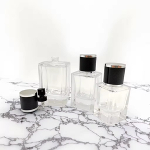 Sang Trọng <span class=keywords><strong>100Ml</strong></span> Vòng Pha Lê Hổ Phách Thủy Tinh Nước Hoa Chai Với 60Ml Vít Cap Màn Hình In Màu Bề Mặt Nước Hoa <span class=keywords><strong>Container</strong></span> - Product Image 3