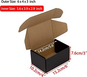6x4x3 Inches Shipping <b>Boxes</b> <b>Pack</b> of 25, Packaging Corrugated Cardboard Mailer <b>Boxes</b> - Product Image 4