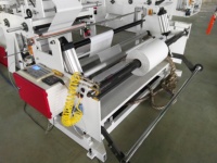 Machine automatique de fabrication de sachets à souder latéralement en nylon, machine de fabrication de sacs en plastique biodégradable PE PP Opp à découpe à chaud