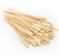 Brochettes en bambou naturel pour barbecue à foyer ouvert pour hot-dog camping BBQ Tools