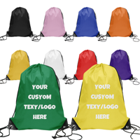 Bolsa con Cordón de Poliéster 210D de Ranguo con Logotipo y Color Personalizados para Deportes, Viajes, Gimnasio, Regalos Promocionales