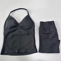 Ensemble Short et Débardeur de Yoga Sportif Actif Grande Taille, Deux Pièces Sans Couture pour Femmes