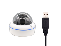 Caméra hémisphérique USB 1080p HD avec boîtier métallique, étanche, pour intérieur et extérieur, caméra en métal