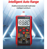 Mini multimètre numérique M118A Testeur Auto Mmultimetro True Rms Tranistor Meter avec NCV Data Hold 6000 points Lampe de poche