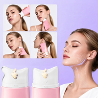 Applicateur de massage en alliage de zinc pour crème Guasha visage et cou en V, avec bouchon à vis interchangeable pour lifting et raffermissement