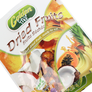 OEM Custom stampato cibo <span class=keywords><strong>per</strong></span> uso alimentare in alluminio con <span class=keywords><strong>fondo</strong></span> piatto sacchetti di plastica PE <span class=keywords><strong>per</strong></span> frutta secca Mango dolci caramelle snack imballaggio - Product Image 2